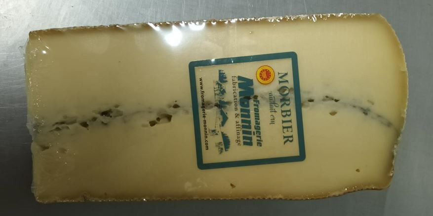 Morbier AOP lait cru portion 2/300 g pp Fromagerie Monnin : photo du produit rappelé le 31/01/2024