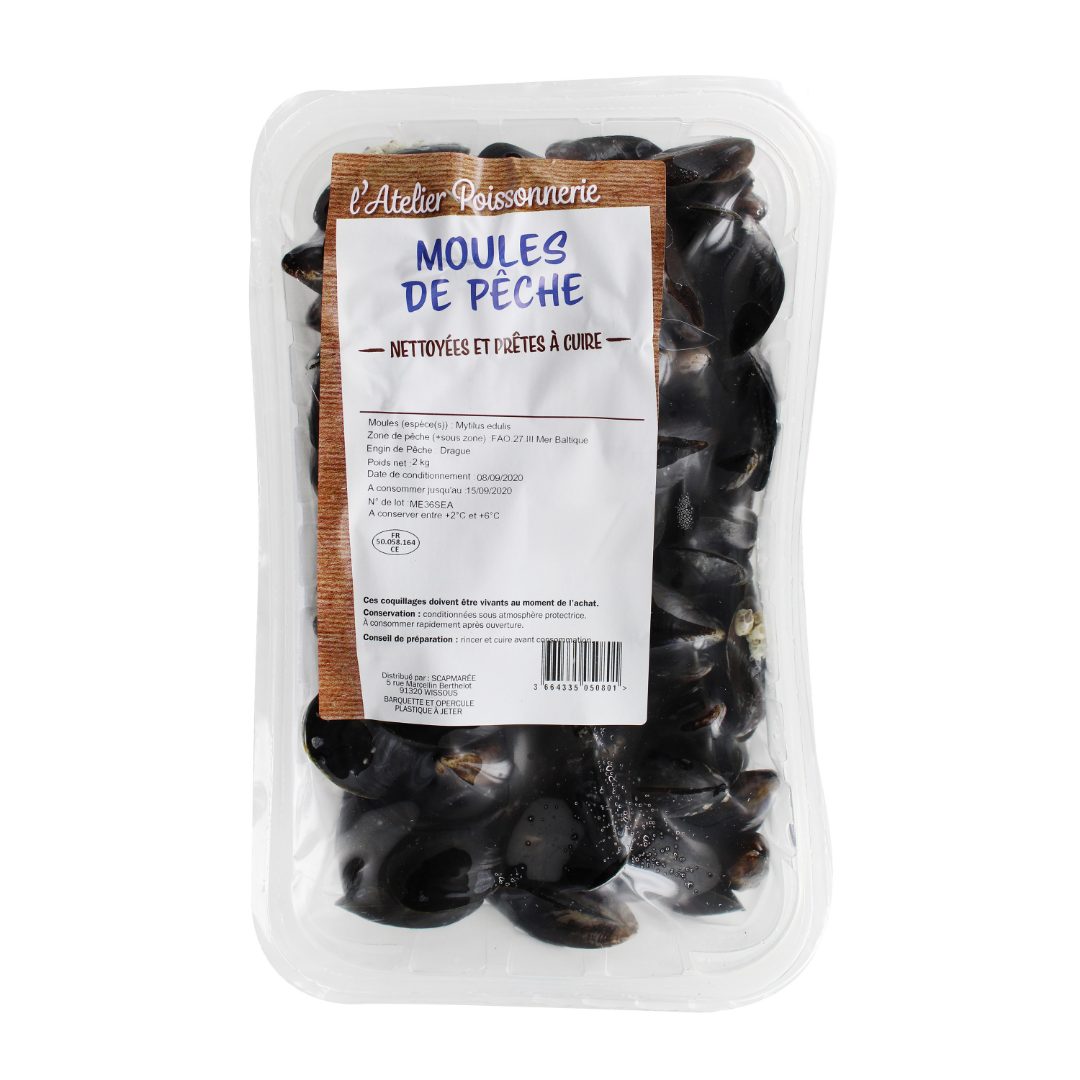 Moule de peche atelier poissonnerie p/ane x2kg 6uvc pfx : photo du produit rappelé le 16/01/2024