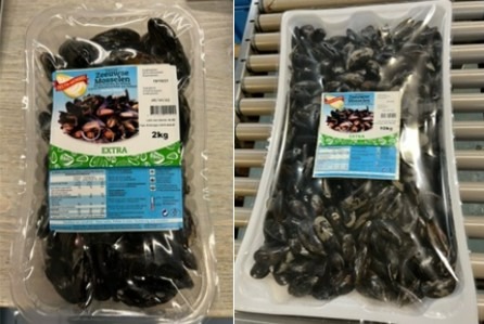 Moule fraîche de hollande extra Delta Mossel : photo du produit rappelé le 20/10/2023
