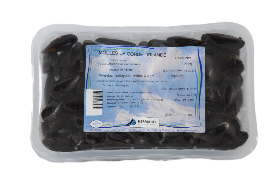 Moules de bouchot Kermaree / Intermarche : photo du produit rappelé le 09/01/2023