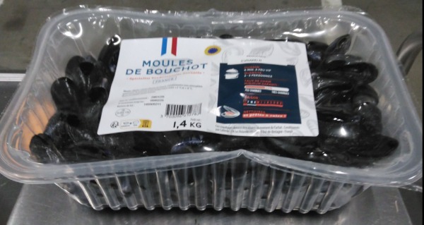 Moules de bouchot origine France 1,4kg Grand Frais : photo du produit rappelé le 05/02/2025