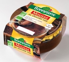Mousse au chocolat 90g Bonneterre : photo du produit rappelé le 28/11/2024