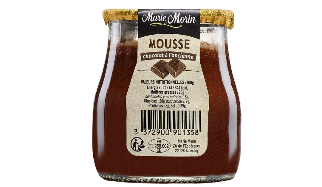Mousse chocolat a l'ancienne 90g Marie Morin : photo du produit rappelé le 07/01/2025