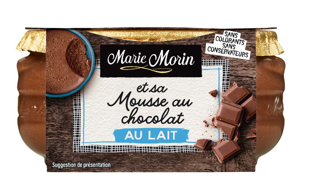 Mousse chocolat au lait x1 Marie Morin : photo du produit rappelé le 10/11/2022