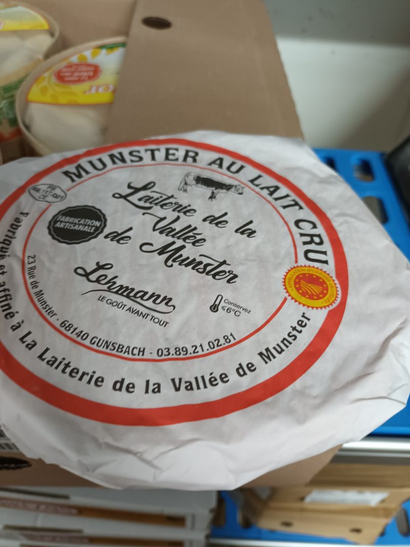 Munster AOP de la vallée au lait cru Laiterie de la Vallée : photo du produit rappelé le 05/12/2022