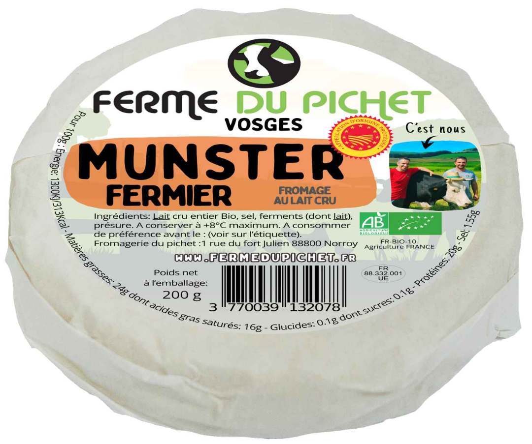 Munster fermier Ferme du Pichet : photo du produit rappelé le 09/10/2026