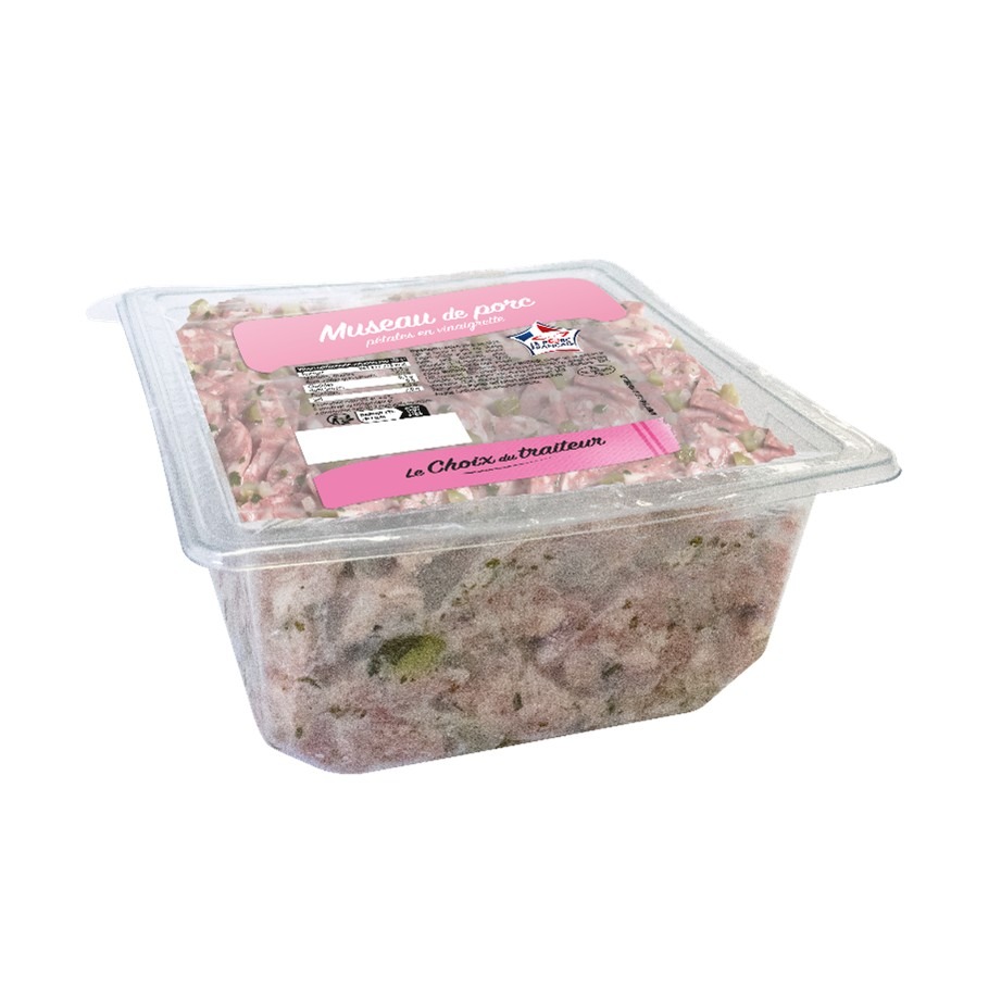 Museau de porc pétales vinaigrette 500g Le Choix du Traiteur : photo du produit rappelé le 17/11/2025