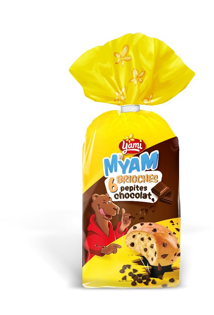 Myam brioches pépites chocolat x6 Yami : photo du produit rappelé le 04/07/2025