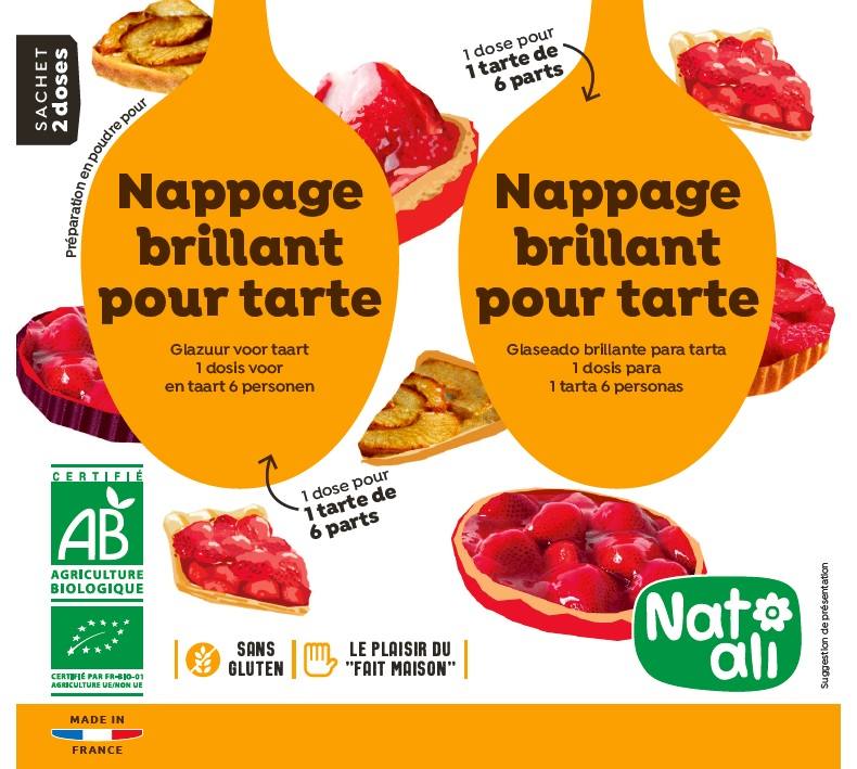 Nappage brillant tartes Natali : photo du produit rappelé le 10/12/2021