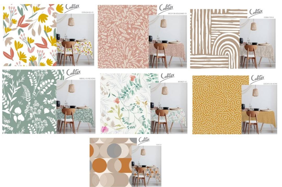 Nappe PVC toile ciree imprimee 140x240cm Ruban Blanc : photo du produit rappelé le 09/09/2025