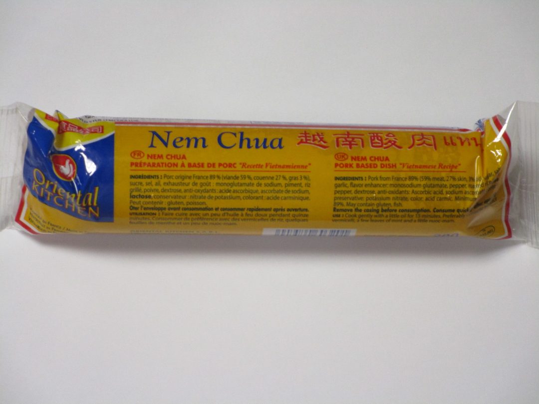 Nem chua (boyau) Oriental Kitchen : photo du produit rappelé le 07/09/2022