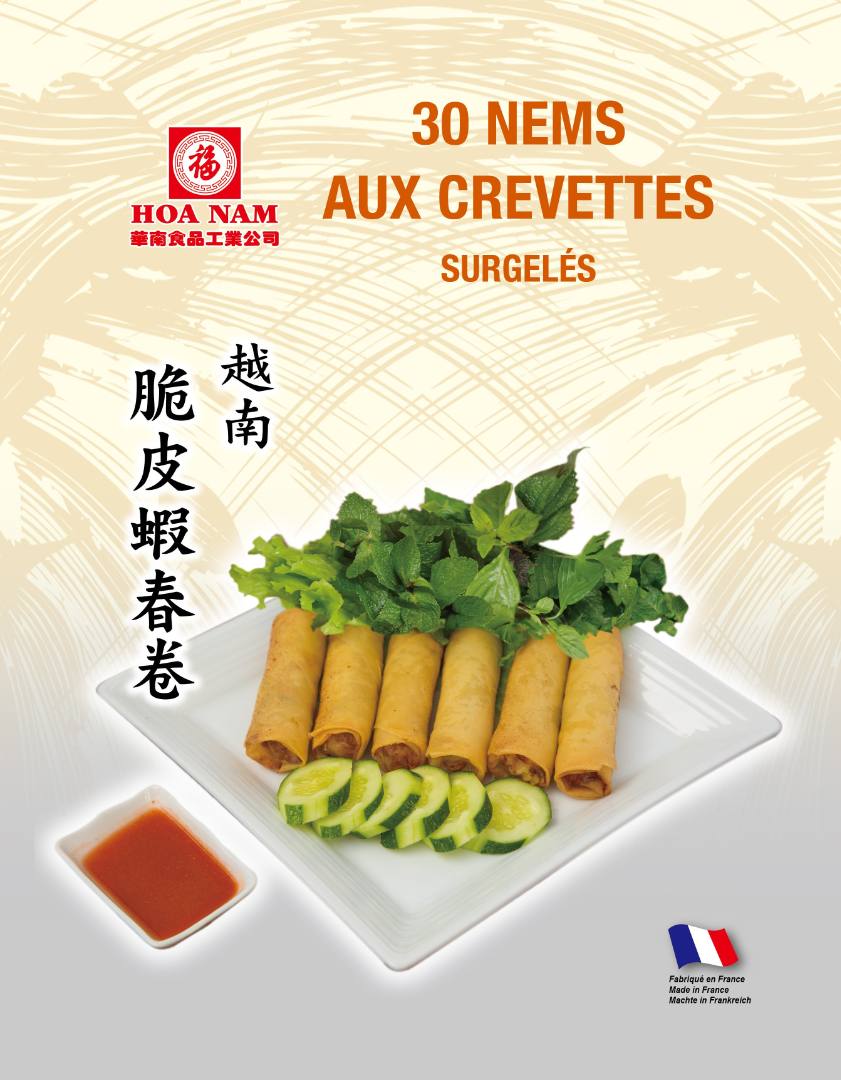 Nems aux crevettes Hoa Nam : photo du produit rappelé le 14/04/2021