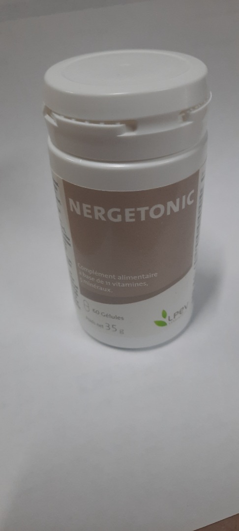 Nergetonic 60 gélules Lpev : photo du produit rappelé le 15/04/2022