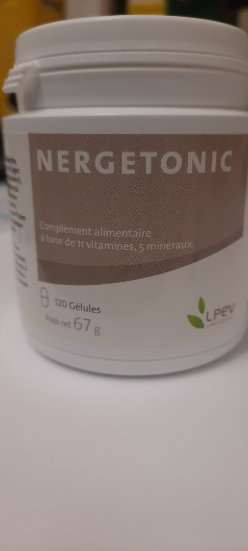 Nergetonic - complément alimentaire - complexe de vitamines Lpev : photo du produit rappelé le 15/04/2022