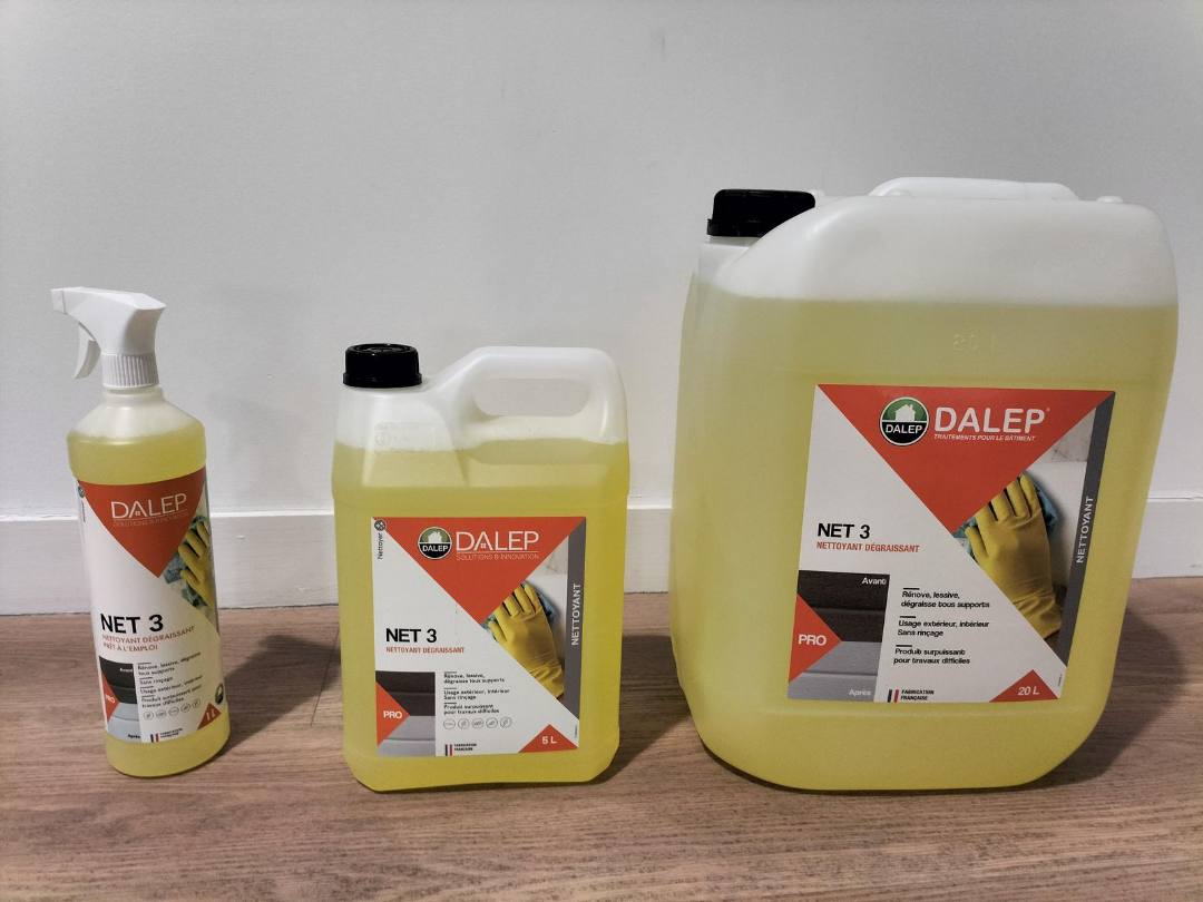 Net 3 nettoyant dégraissant prêt à l'emploi Dalep : photo du produit rappelé le 26/03/2026