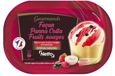 Netto 0.9l panna cotta fruits rouges : photo du produit rappelé le 30/11/2021