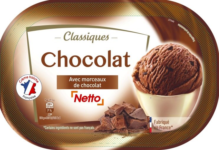 Netto 1l chocolat : photo du produit rappelé le 13/07/2021