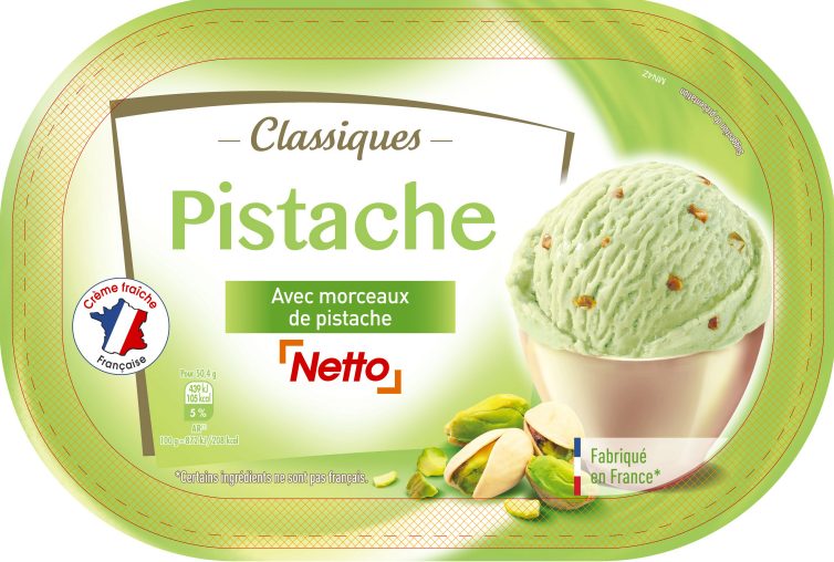 Netto 1l pistache : photo du produit rappelé le 30/11/2021