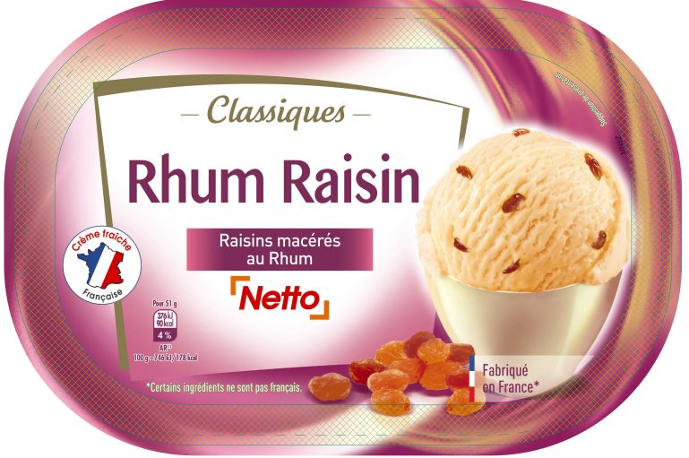 Netto 1l rhum raisin : photo du produit rappelé le 05/01/2022