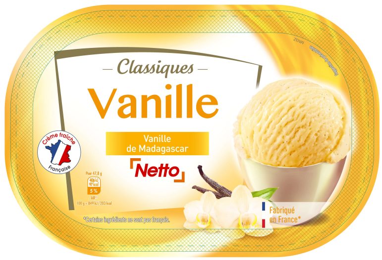 Netto 1l vanille : photo du produit rappelé le 05/01/2022