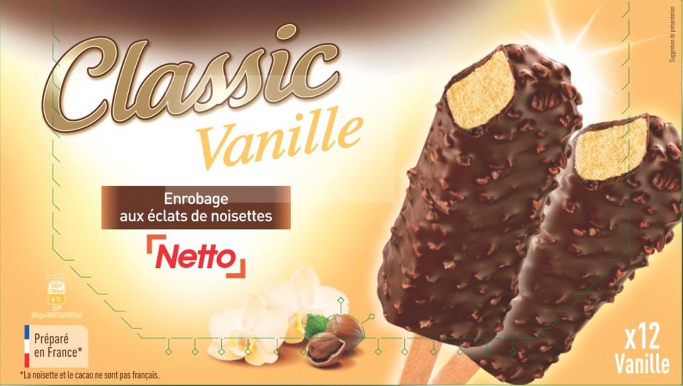 Netto batonnet 12x60ml vanille : photo du produit rappelé le 29/07/2021