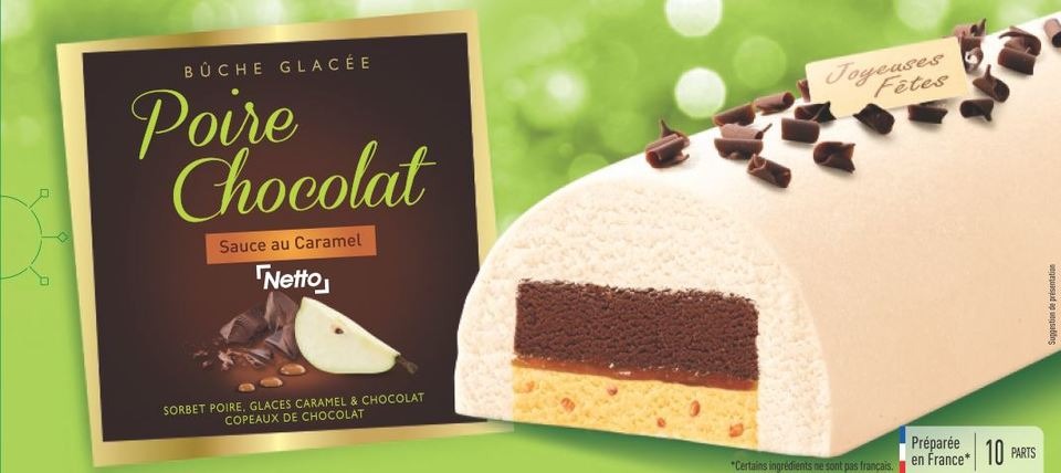 Netto buche 1l poire - chocolat - caramel : photo du produit rappelé le 29/07/2021