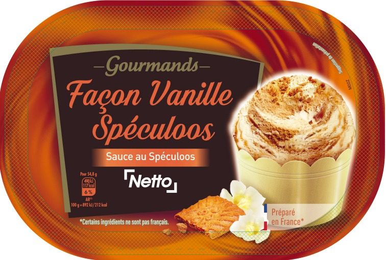 Netto facon vanille speculoos 0.9l : photo du produit rappelé le 29/07/2021