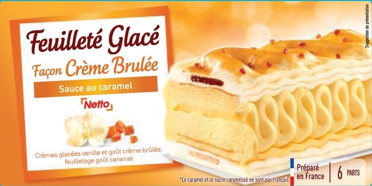 Netto feuillete 650ml creme brulee : photo du produit rappelé le 25/02/2022