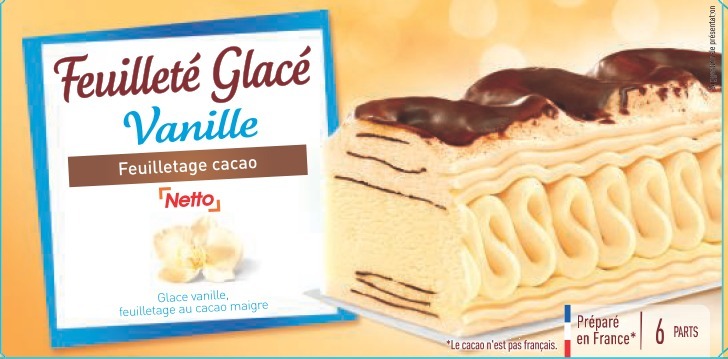 Netto feuillete 650ml vanille : photo du produit rappelé le 25/02/2022