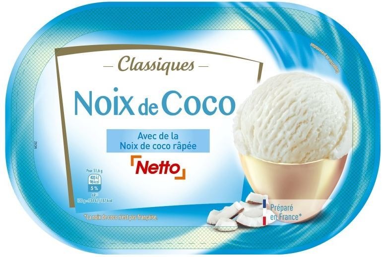 Netto noix de coco 1l : photo du produit rappelé le 29/07/2021