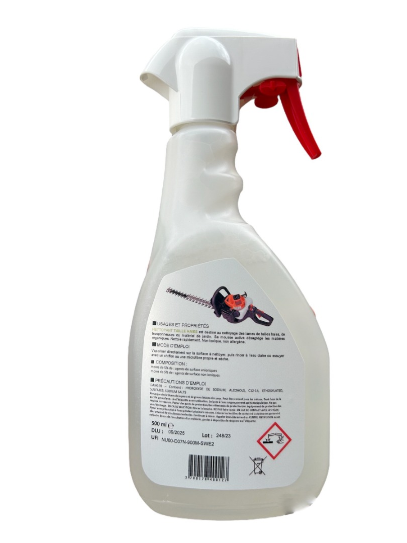 Nettoyant taille haie 500ml DPPM : photo 2 sur 2 du produit rappelé le 29/03/2024