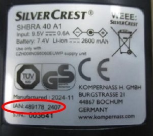 Nettoyeur de sols Silvercrest : photo 2 sur 2 du produit rappelé le 27/06/2025