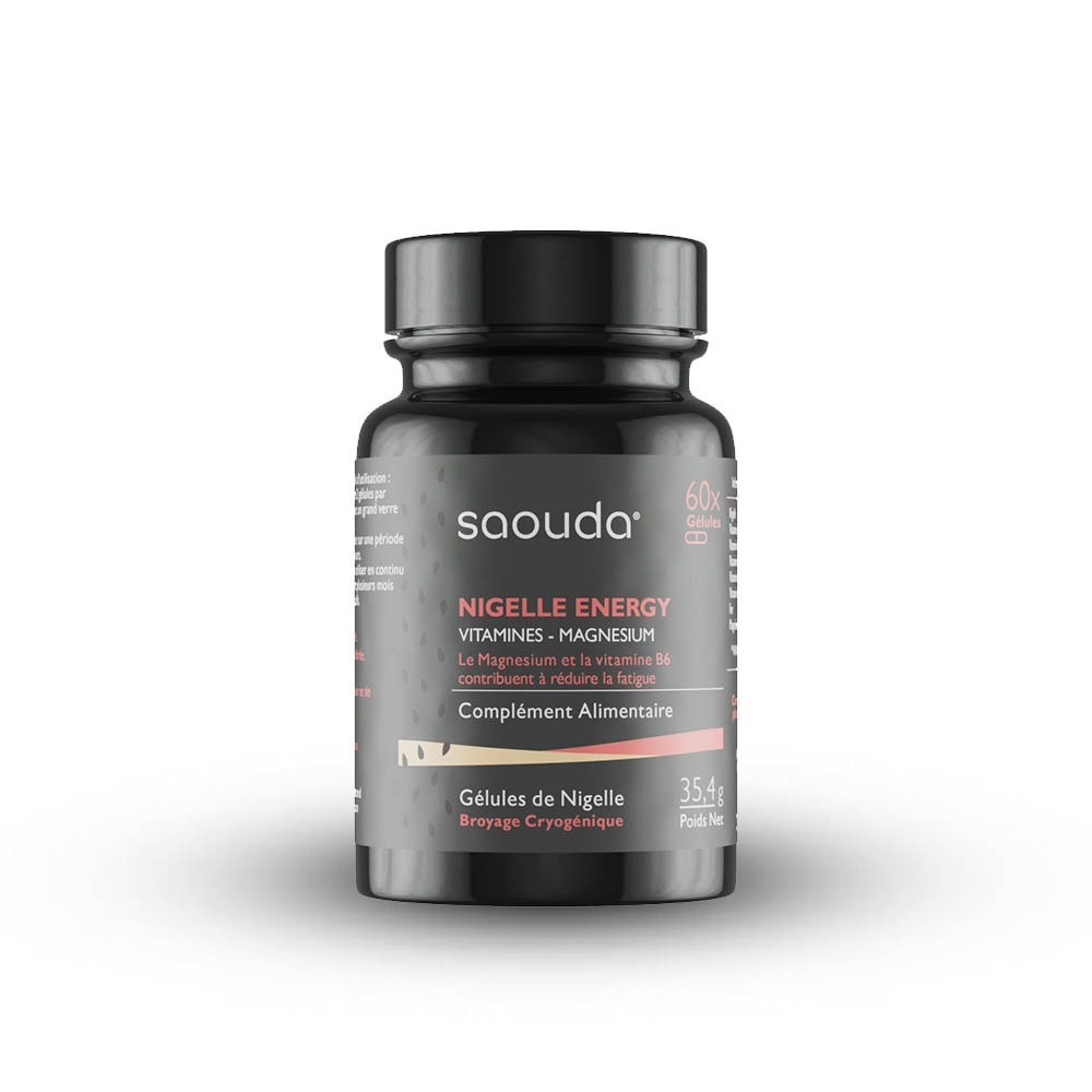 Nigelle energy vitamines magnesium Saouda : photo du produit rappelé le 07/08/2023