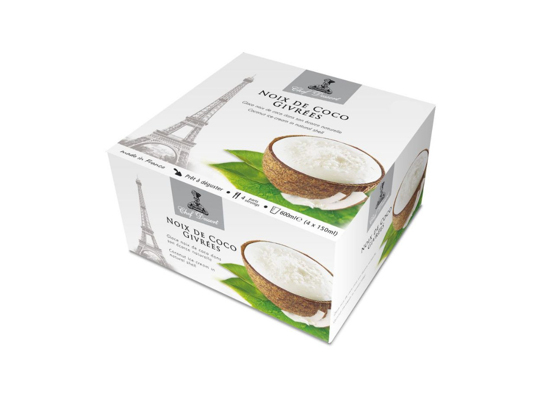 Noix de coco givrées Chef Dessert : photo du produit rappelé le 22/07/2021