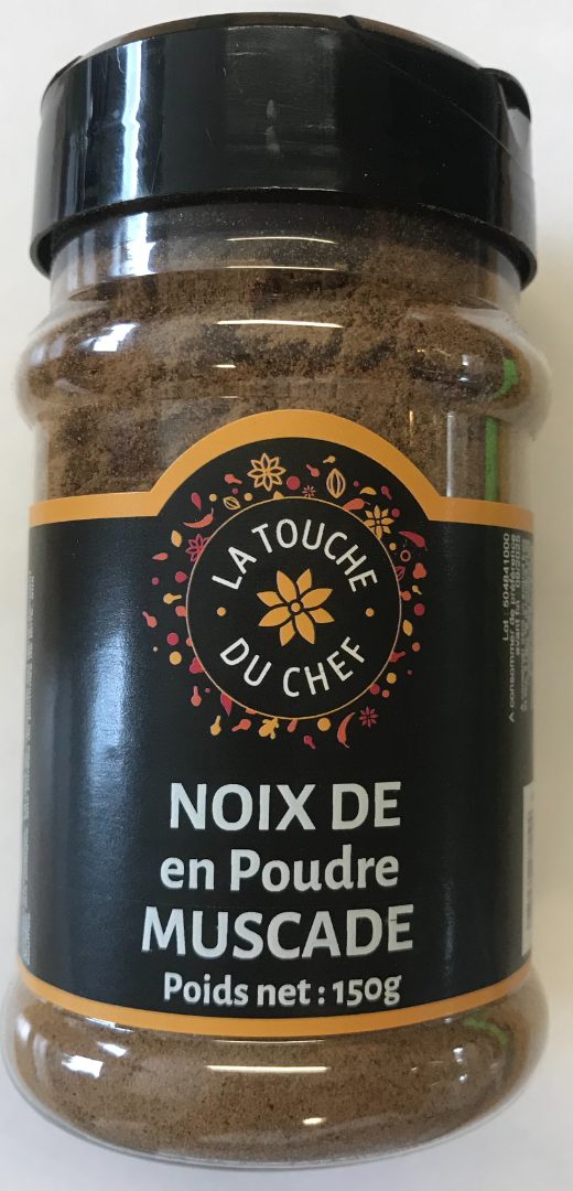 Noix de muscade en poudre La Touche du Chef : photo du produit rappelé le 12/09/2023