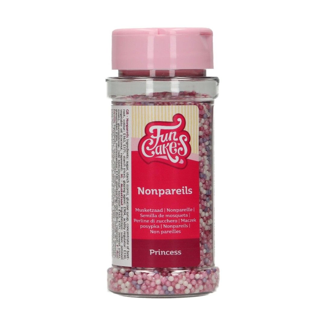 Nonpareils princess - billes en sucre dégradé de rose Funcakes : photo du produit rappelé le 03/11/2022