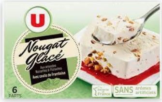 Nougat glacé U : photo du produit rappelé le 02/08/2021