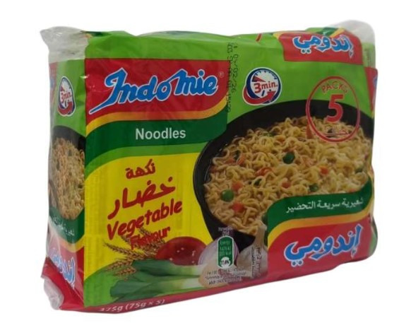 Nouilles instantanées légumes Indomie : photo du produit rappelé le 27/08/2025
