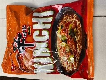 Nouilles instantanées pimentées au kimchi 120g Nongshim : photo du produit rappelé le 15/03/2022
