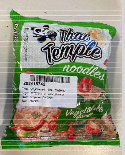 Nouilles Thaî Temple : photo du produit rappelé le 02/10/2024