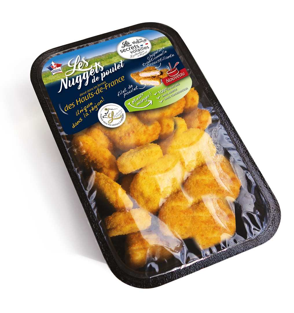 Nuggets de poulet des hauts de France Secrets Volailles : photo du produit rappelé le 09/03/2022