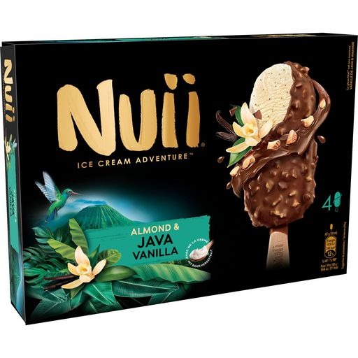 Nuii vanille de java/amande x4 : photo du produit rappelé le 06/07/2021