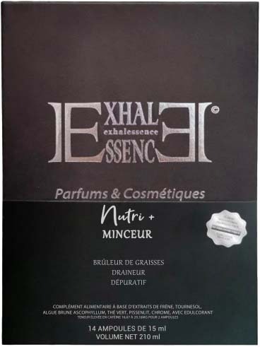 Nutri+ minceur Exhalessence Beaute : photo du produit rappelé le 17/09/2021