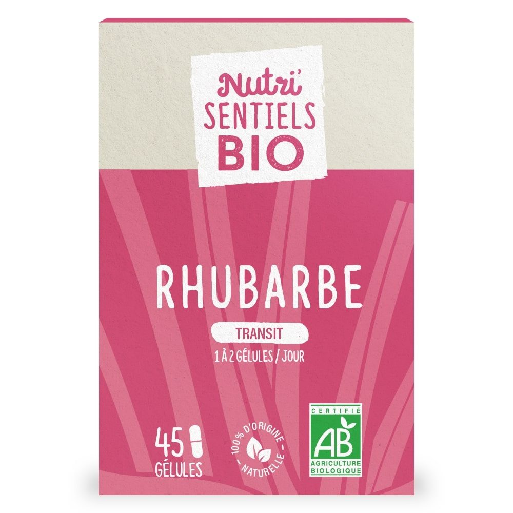 Nutri’sentiels bio rhubarbe transit bio Nutrisanté : photo du produit rappelé le 21/10/2022