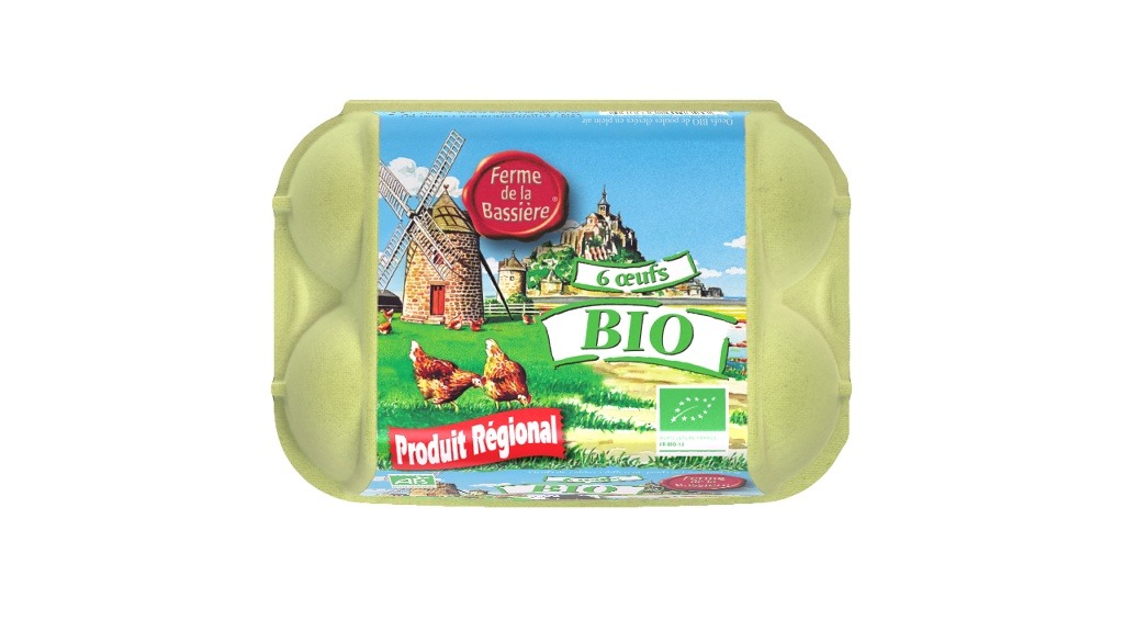 Oeufs biologiques Ferme de la Bassiere : photo du produit rappelé le 15/10/2021