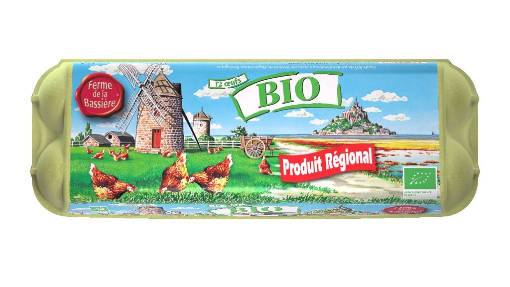Oeufs biologiques Ferme de la Bassiere : photo 2 sur 2 du produit rappelé le 15/10/2021