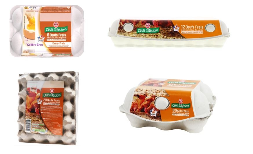 Oeufs datés du jour de ponte poules élevées au sol : photo du produit rappelé le 27/06/2022