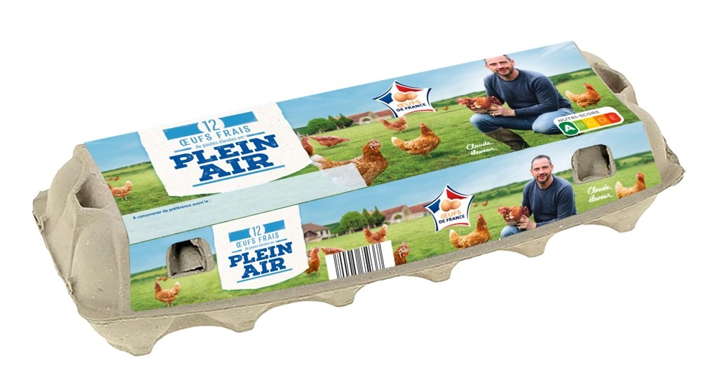Œufs plein air moyen/gros : photo 1 sur 2 du produit rappelé le 25/10/2024