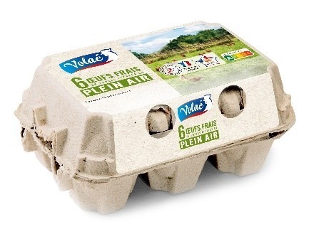 Oeufs plein air Volae : photo du produit rappelé le 28/10/2024