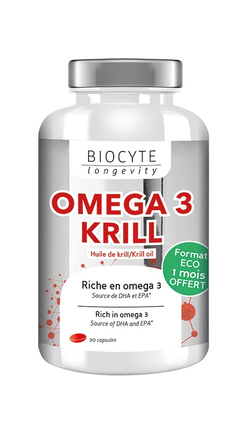 Omega 3 krill Biocyte Longevity : photo du produit rappelé le 19/11/2021